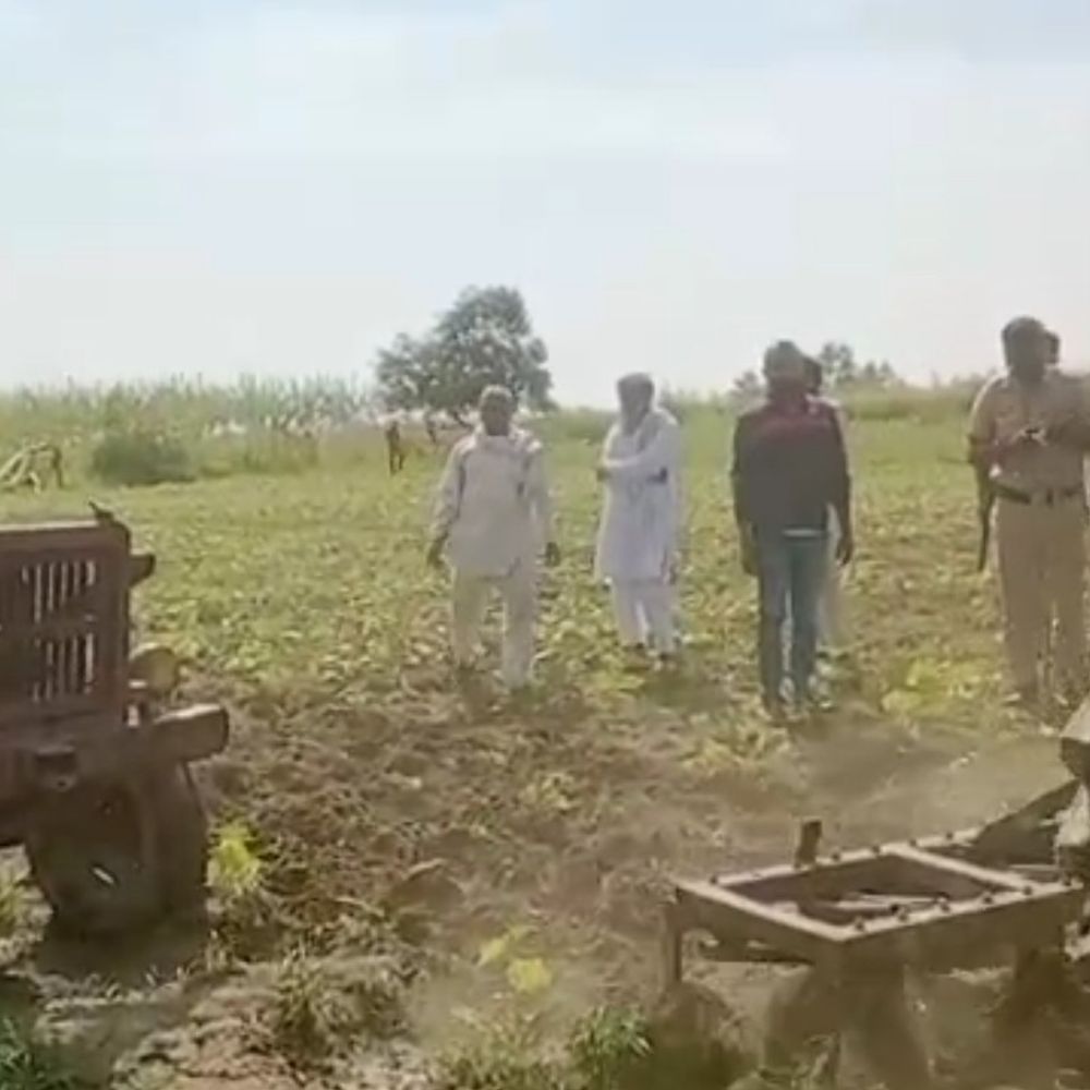 बागपत में हरियाणा के लोगों ने फसलें बर्बाद कीं:कोताना गांव में 50 बीघा से अधिक फसल पर ट्रैक्टर चलाए, कारवाही की मांग