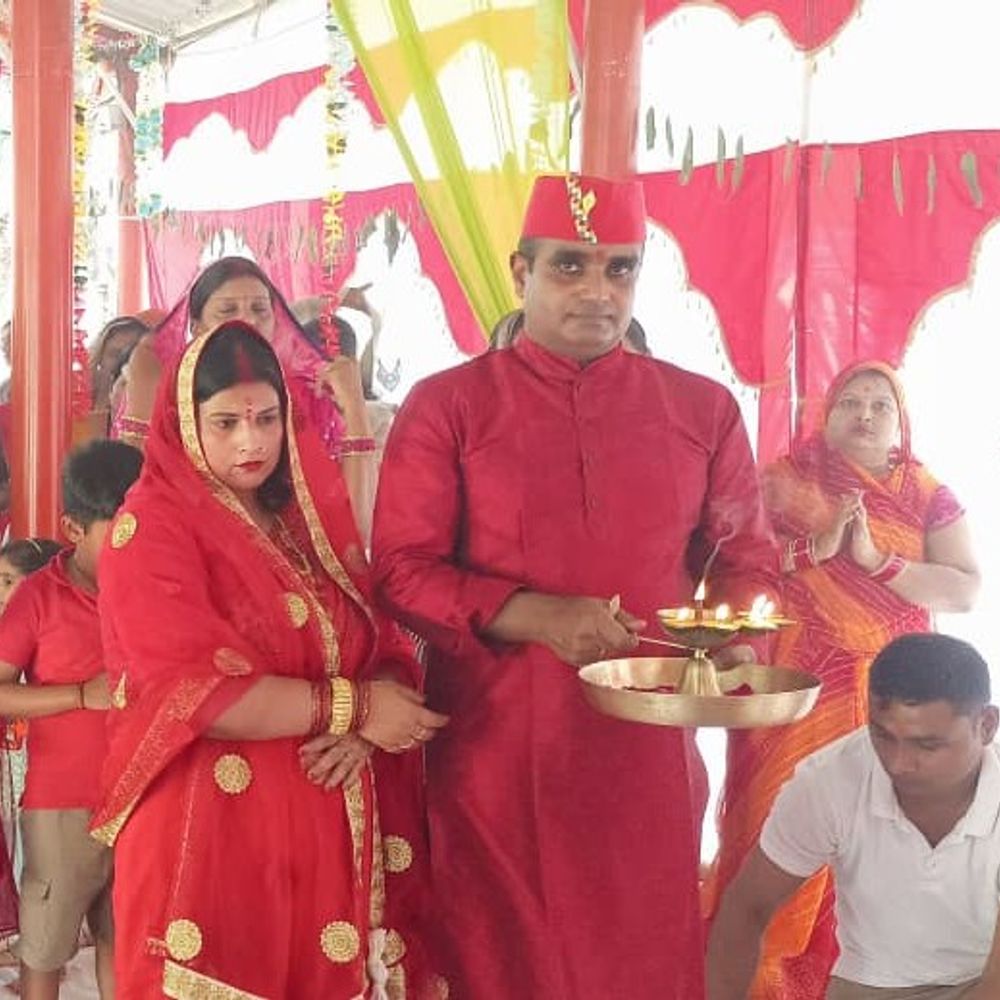 एसएसबी जवानों ने भारत-नेपाल सीमा पर किया कार्यक्रम:नवरात्रि और रामनवमी पर वाहिनी मुख्यालय में हुआ कार्यक्रम