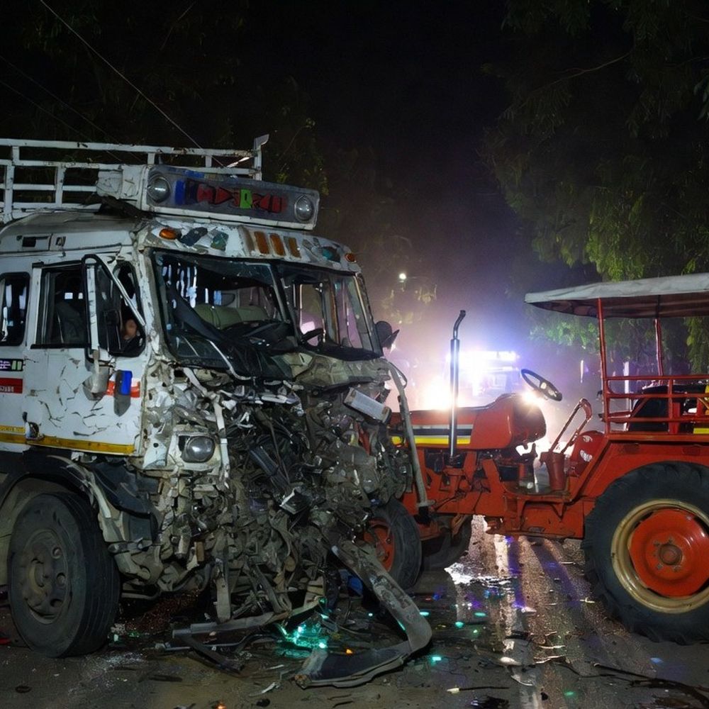 यमुनानगर में सहारनपुर के ट्रक ड्राइवर की मौत:ट्रैक्टर-ट्राली ने सामने से मारी टक्कर, इलाज के दौरान तोड़ा दम