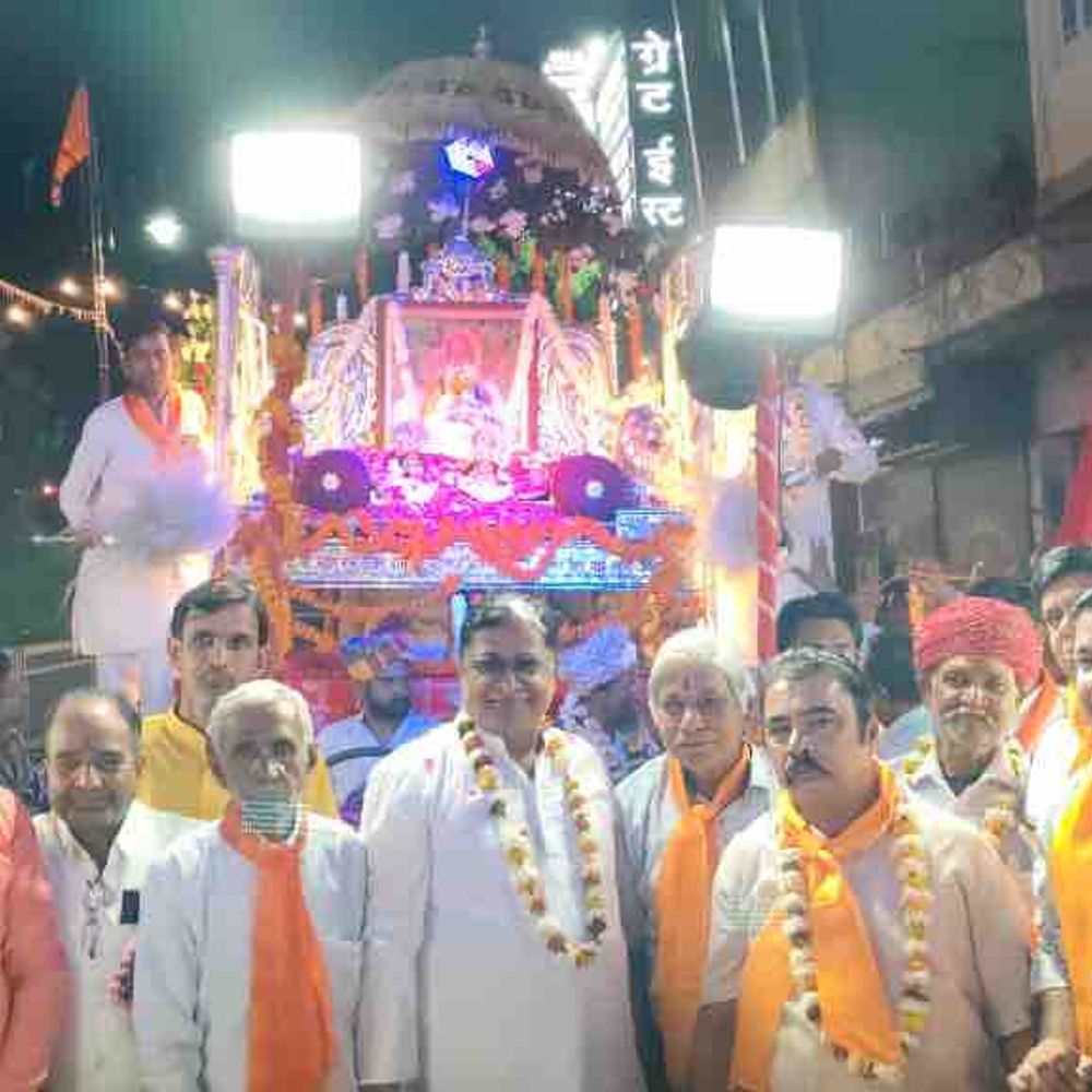 किशनगढ़ में रामनवमी पर निकली शोभायात्रा:झांकियां रही आकर्षण का केंद्र, अखाड़ों ने किया प्रदर्शन