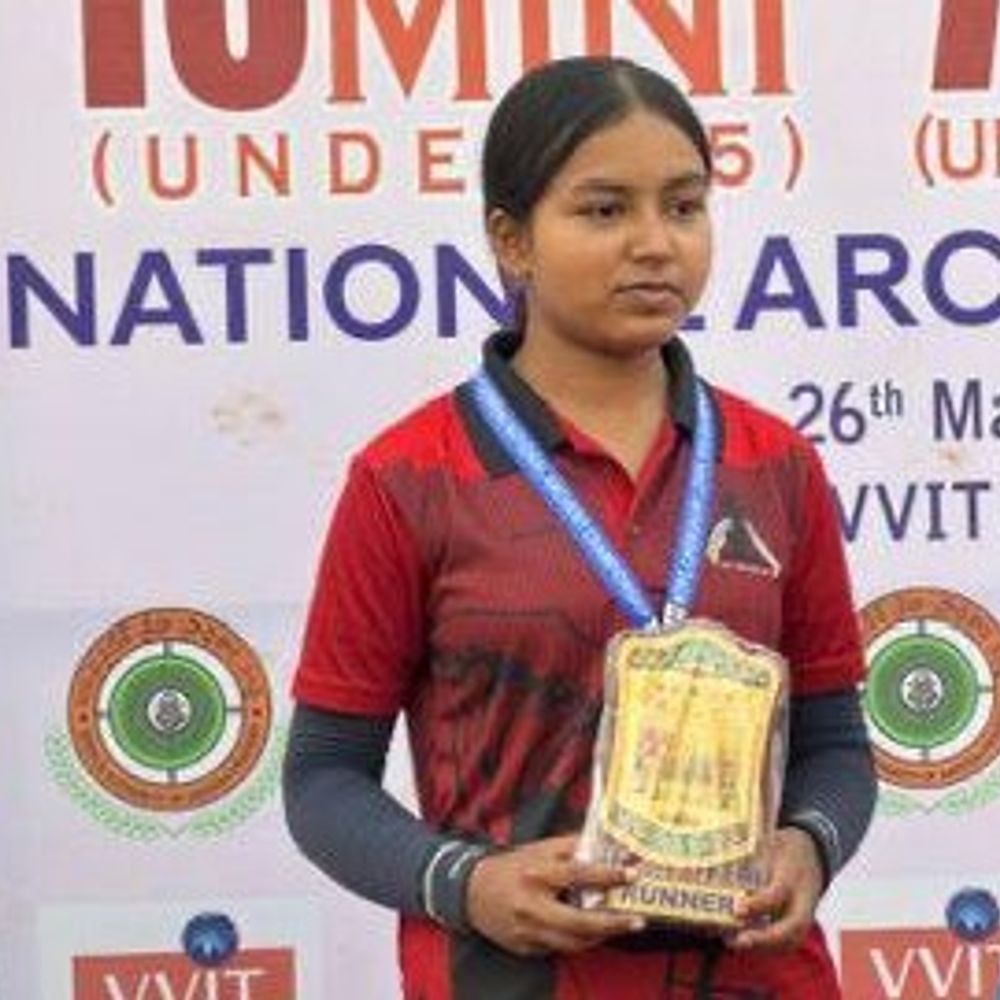 मिनी नेशनल आर्चरी चैंपियनशिप में प्रज्ञा सिंह ने जीता रजत:347 अंक हासिल किए, राष्ट्रीय स्तर पर किया शानदार प्रदर्शन