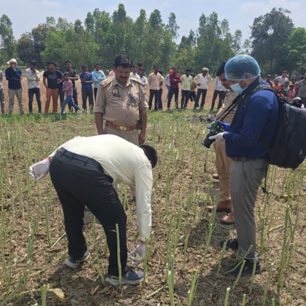 शाहजहांपुर में खेत में मिला महिला का सिर:पास में बाल और ब्लाउज मिले, डीएनए से होगी पहचान