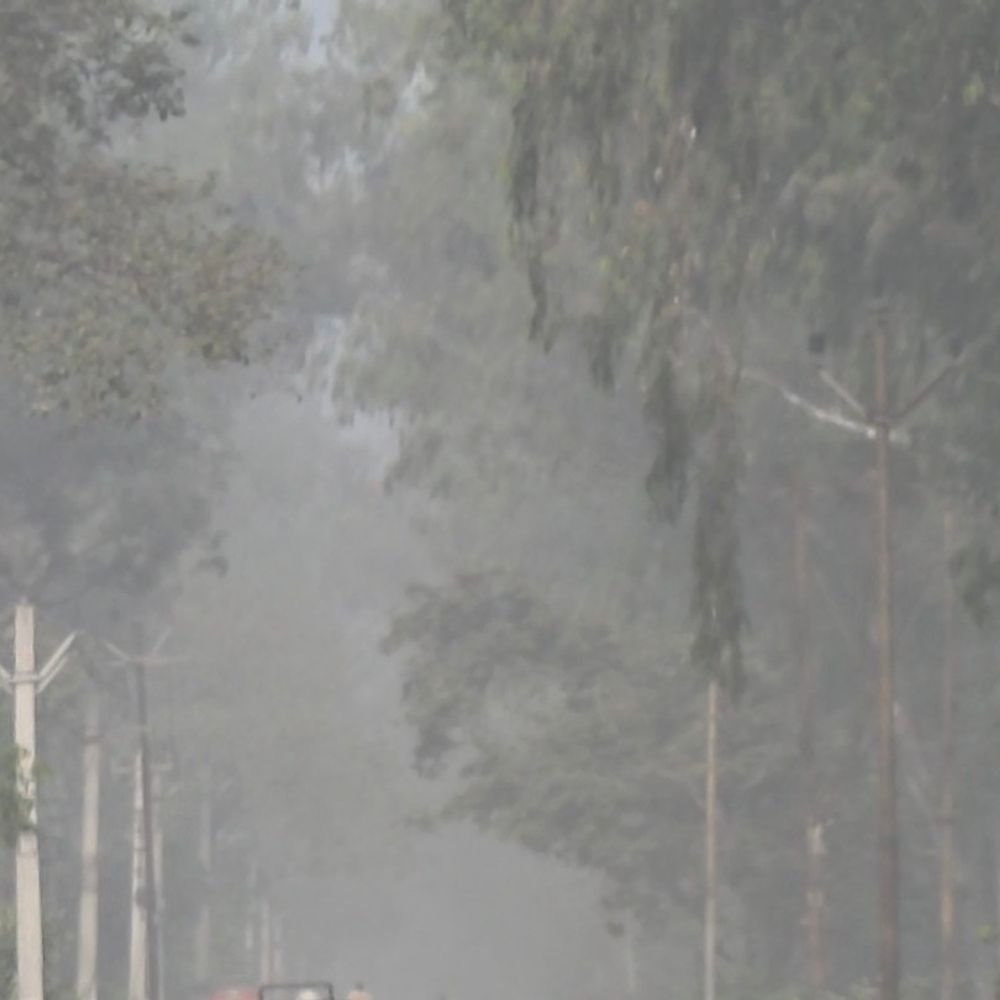 मुजफ्फरनगर में मौसम बदला, आसमान में धुंध छाई:सुबह कोहरे जैसा माहौल, दिन चढ़ने पर छंट रही धुंध