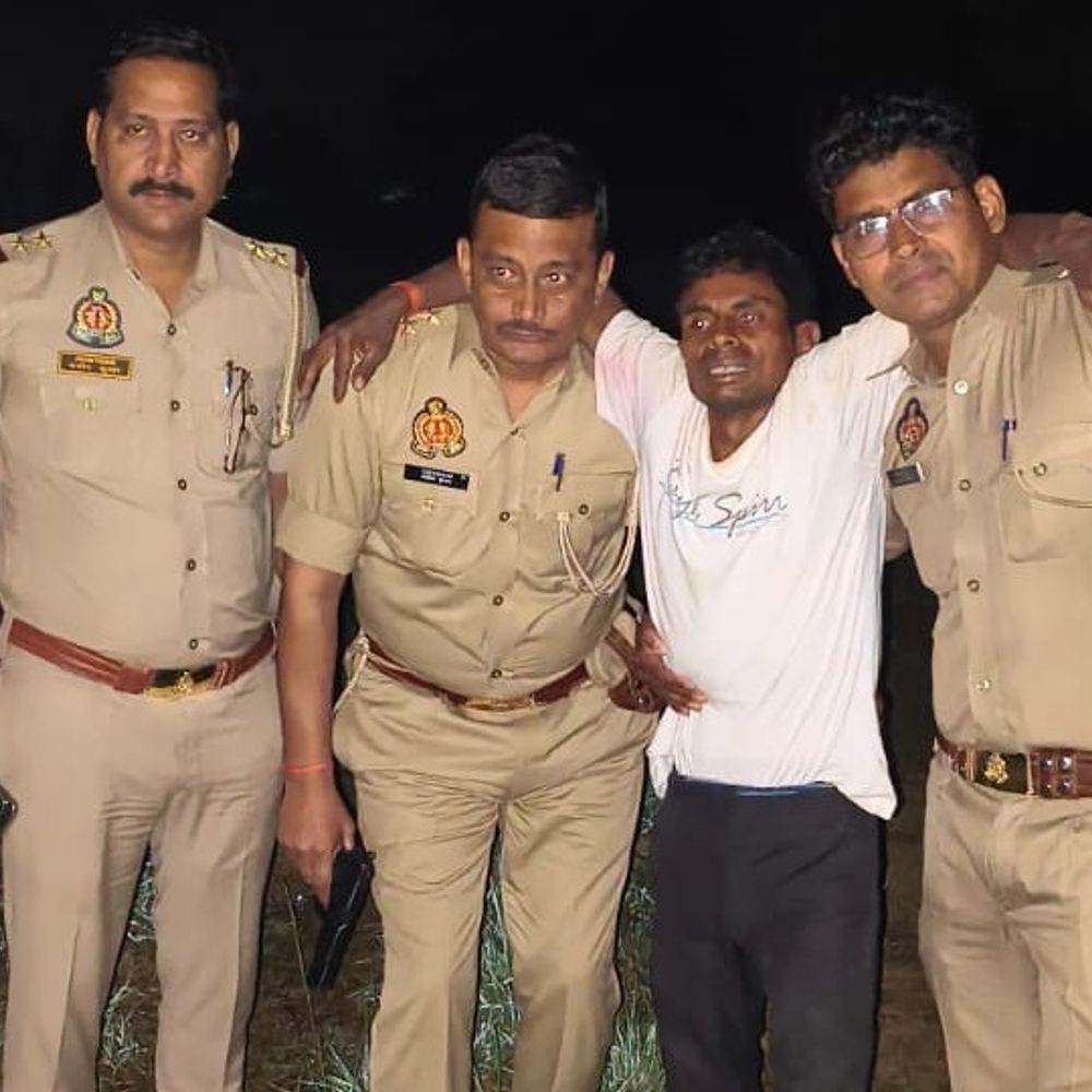 फर्रुखाबाद में दुष्कर्म आरोपी मुठभेड़ के बाद गिरफ्तार:पैर में गोली लगी, लोहिया अस्पताल में भर्ती, धार्मिक आयोजन के दौरान हुआ था बालिका से दुष्कर्म