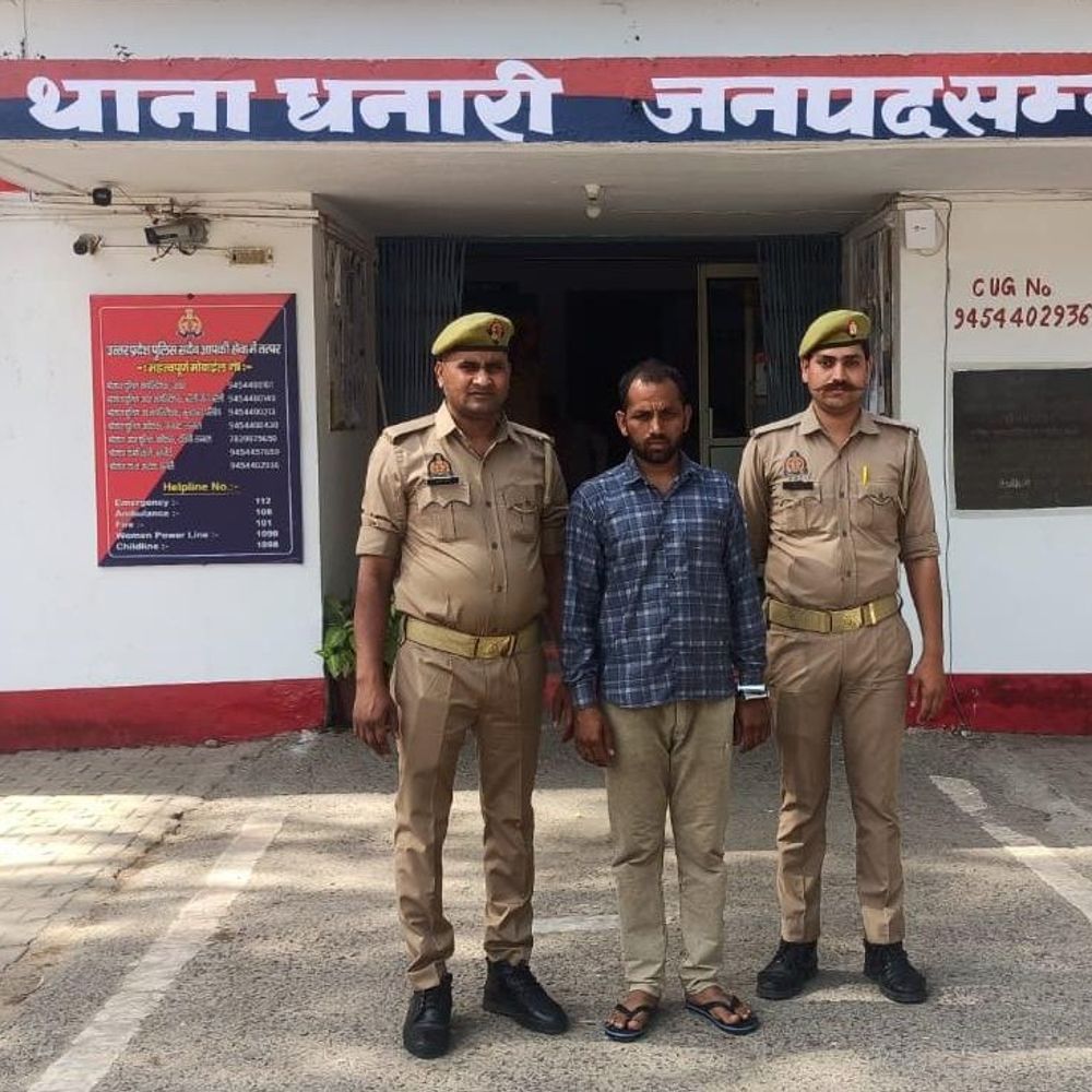 सगे भाइयों की हत्या के आरोपी का भाई गिरफ्तार:संभल में 26 नवंबर को अपहरण कर हत्या की थी, 8 राज्यों में पुलिस ने दी थी दबिश