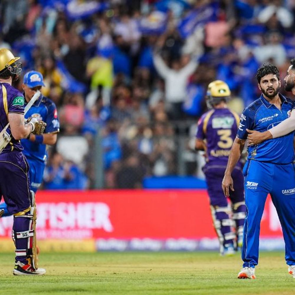 IPL में MI vs KKR:शार्दूल को 2 ओवर में 2 विकेट, एलन और ग्रीन को कैच कराया; रहाणे ने फिफ्टी लगाई