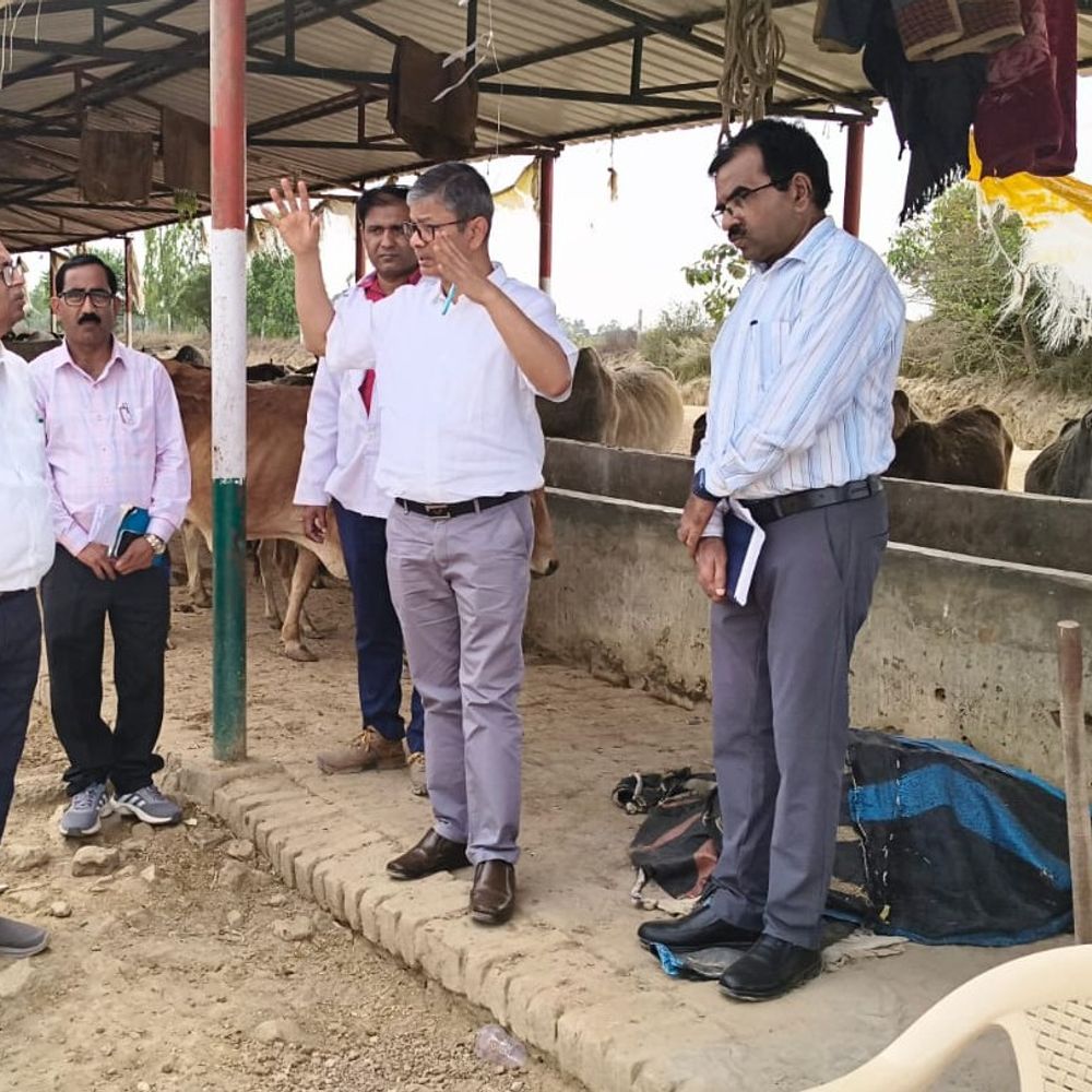 जीपीएस लगाकर गौशाला पहुंचे अपर मुख्य सचिव मुकेश मेश्राम:हरदोई में मल्लावां समेत कई केंद्रों पर व्यवस्थाओं का निरीक्षण किया