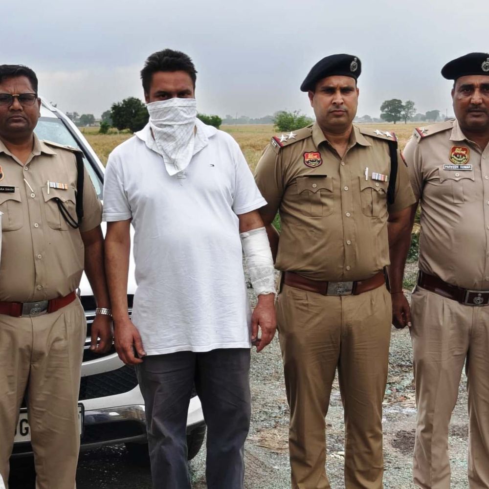 कुरुक्षेत्र में पूर्व कृषि मंत्री का बेटा गिरफ्तार:  बंदूक बरामद, पंजाब के प्रॉपर्टी डीलर को मारी थी गोली; बोला-मेरे खेत में दीवार बनाई – Kurukshetra News
