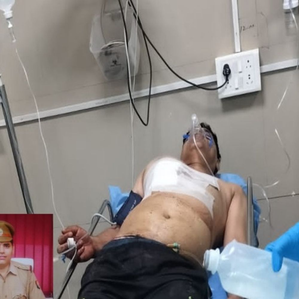 क्राइम इंस्पेक्टर को संदिग्ध अवस्था में गोली लगने का मामला:एसपी बोली-तौलिया खींचा तो नीचे गिर गई रिवॉल्वर, दुर्घटनावश चली गोली कंधे की हड्डी में फंसी