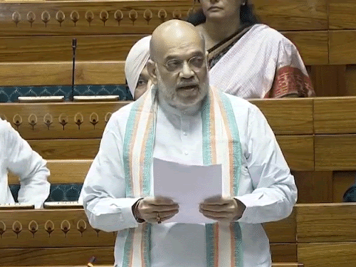 शाह बोले- जो हथियार उठाएगा, उसे कीमत चुकानी होगी:वामपंथियों ने आदिवासियों को बहकाया; गरीबी ने नक्सलवाद नहीं, नक्सलवाद ने गरीबी फैलाई