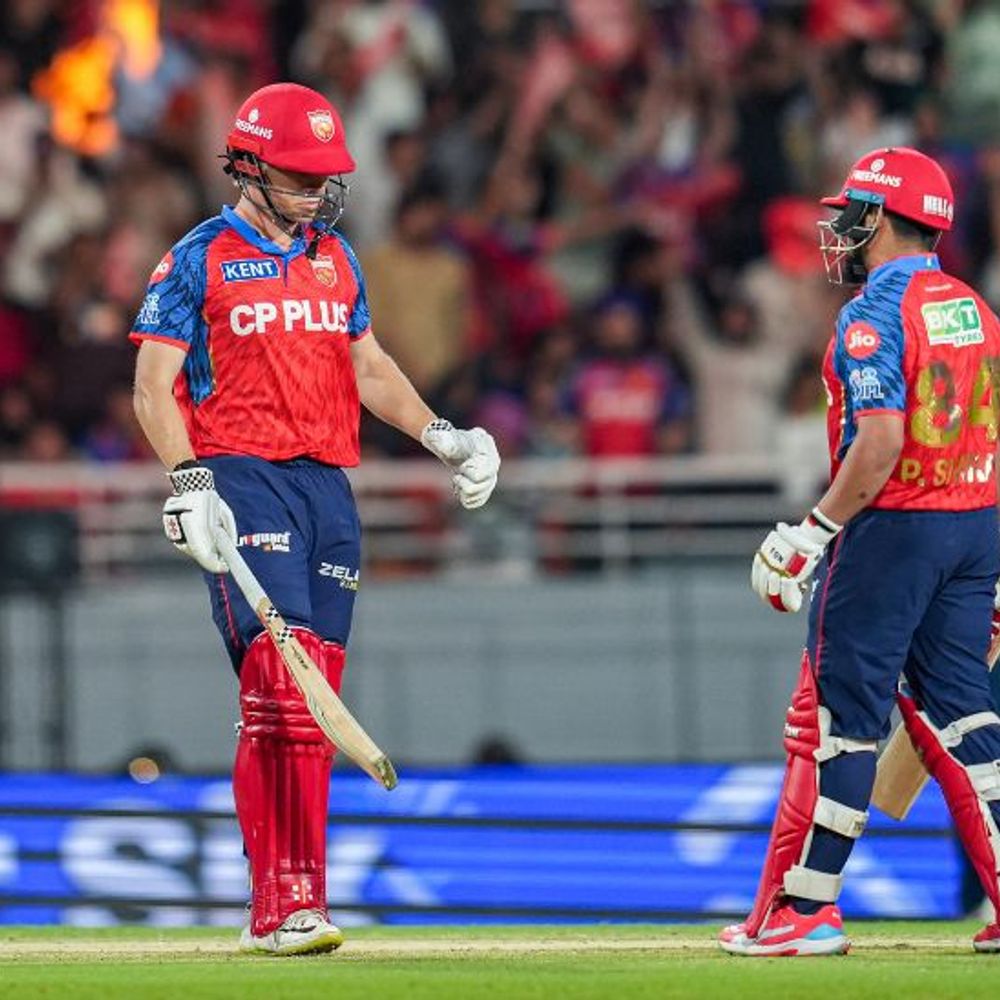 IPL- गुजरात ने पंजाब को 163 रन का टारगेट दिया:प्रभसिमरन-कूपर ने फिफ्टी पार्टनरशिप की, प्रियांश आर्या 7 रन बनाकर आउट