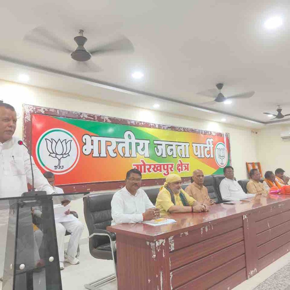 गोरखपुर में भाजपा स्थापना दिवस को लेकर तैयारी शुरू:तीन दिन तक सजे रहेंगे कार्यालय, बूथ से घर तक होंगे कार्यक्रम