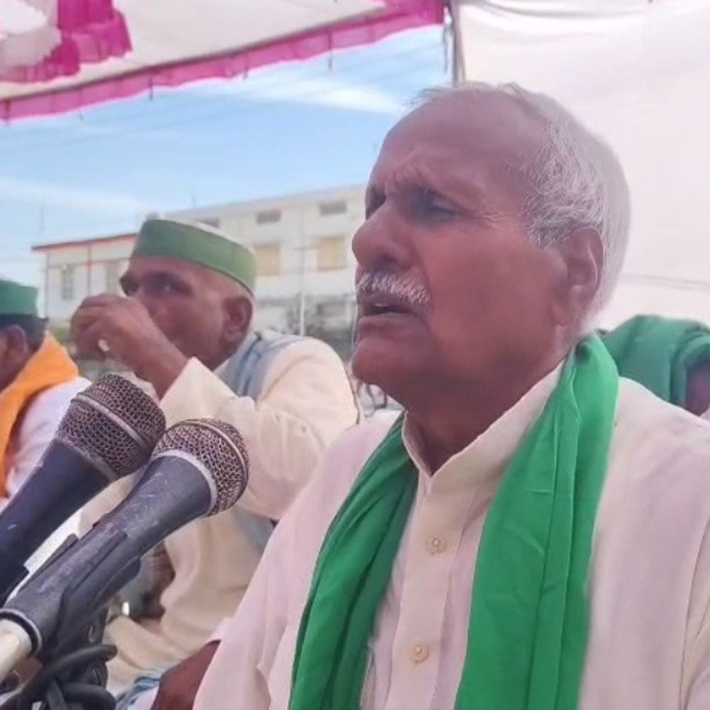 संभल में किसानों का धरना-प्रदर्शन:राष्ट्रीय अध्यक्ष शामिल हुए, गेहूं-आलू के मूल्य समेत कई मांगों पर महापंचायत