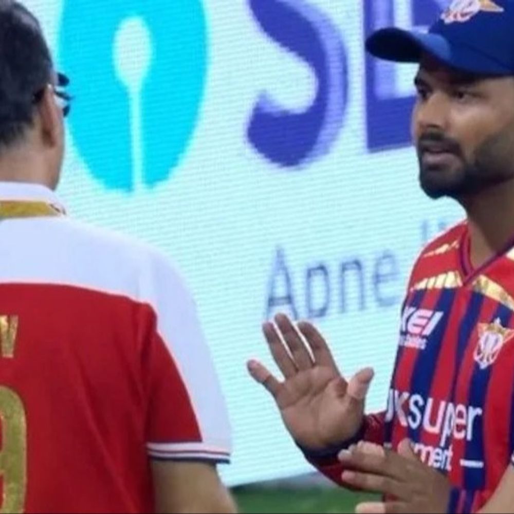 टूर्नामेंट की शुरुआत से पहले राम मंदिर में लगाया गले:लखनऊ में पहला मैच हारने के बाद LSG मालिक और कप्तान ऋषभ पंत में तीखी बातचीत