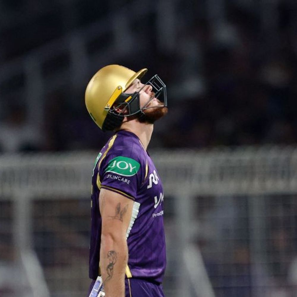 IPL- कोलकाता की फिफ्टी पूरी:5 ओवर में 2 विकेट भी गिरे, एलन और रहाणे आउट; हैदराबाद ने 226 रन बनाए