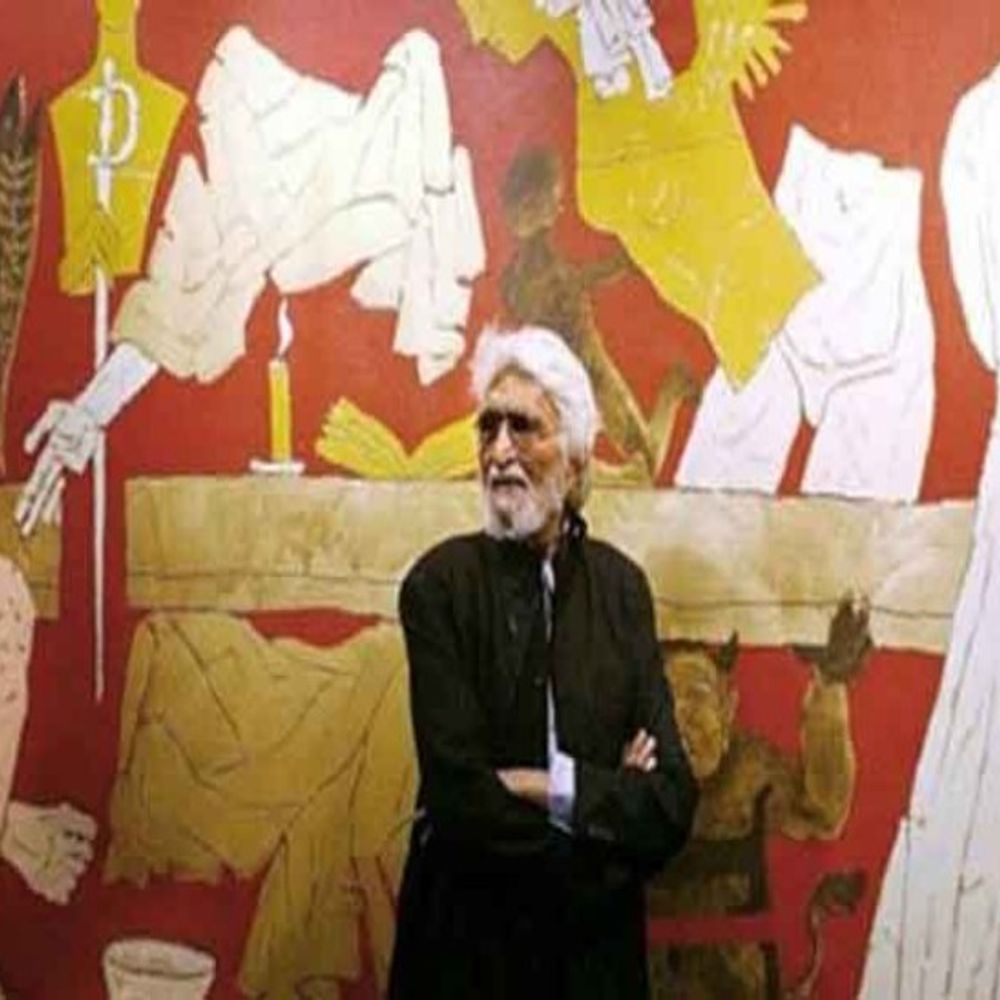 ‘बनारस’ पर बनी पेंटिंग 15.6 करोड़ की नीलामी में बिकी:एमएफ हुसैन की आर्ट में काशी की आध्यात्मिकता का जीवंत चित्रण