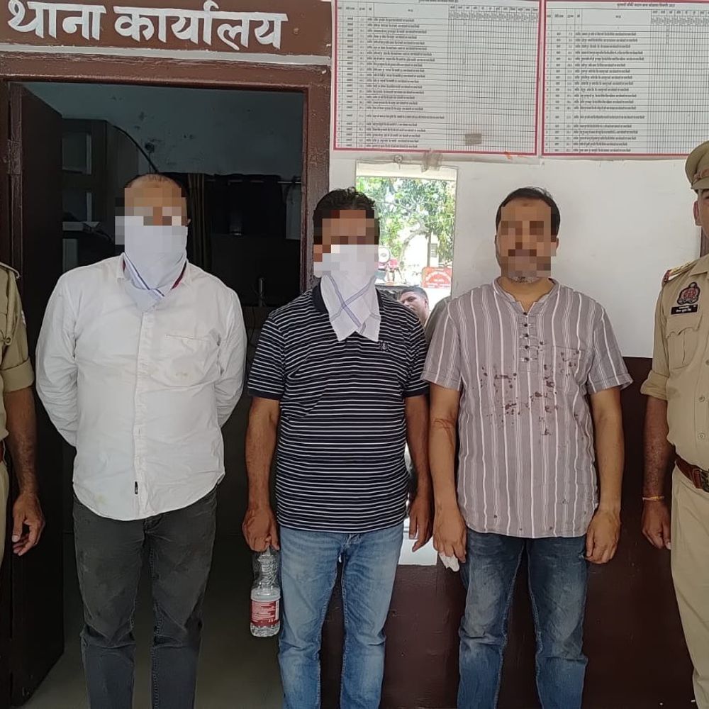 पूर्व सांसद पर हमले के आरोपी कारोबारी भाइयों को जेल:बिजनौर पुलिस ने तीनों को कोर्ट में पेश किया, मेडिकल टेस्ट कराया गया
