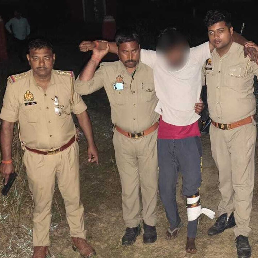 नाबालिग हत्याकांड का आरोपी मुठभेड़ में घायल:नवाबगंज में पुलिस ने किया गिरफ्तार, कांस्टेबल भी जख्मी