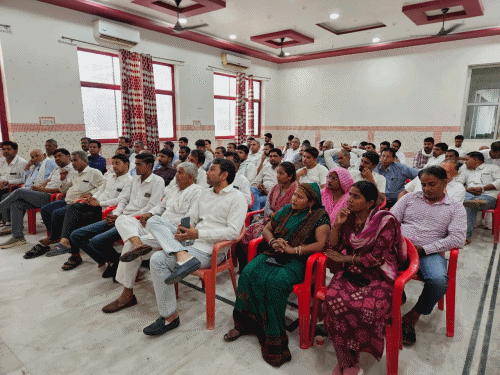 खैरथल-तिजारा जिले में कांग्रेस की बैठक:वार्ड-ग्राम पंचायत स्तर पर संगठन मजबूत करने का फैसला, जल्द नियुक्ति होगी