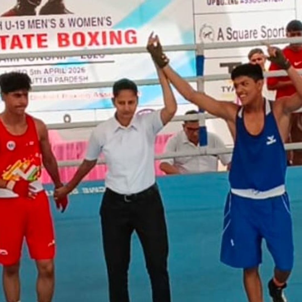 शामली के आर्यन शर्मा ने बॉक्सिंग में जीता गोल्ड:हापुड़ में यूथ स्टेट चैंपियनशिप में किया शानदार प्रदर्शन