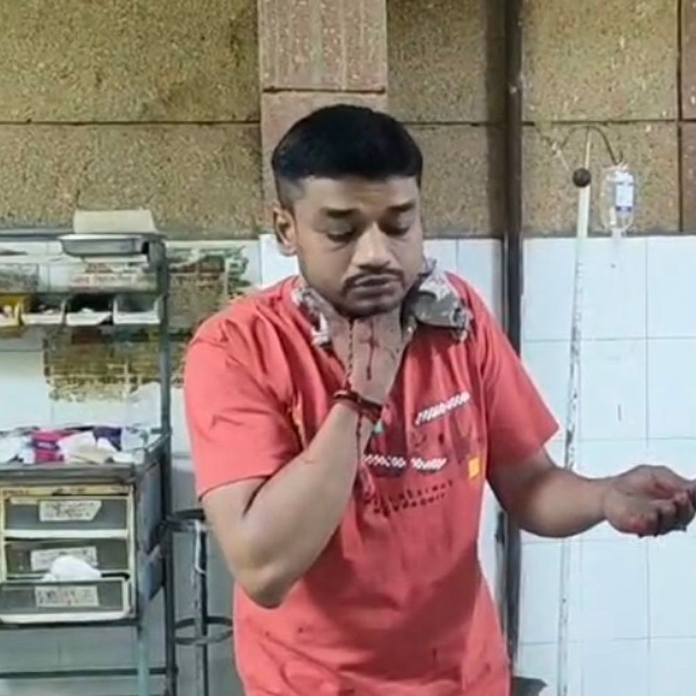 चाइनीज मांझे से युवक का गला कटा:प्रतापगढ़ में स्कूटी से दुकान जा रहा सर्राफा कारीगर घायल