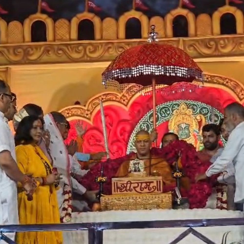 संभल में पांच दिवसीय श्रीराम कथा शुरु:महामंडलेश्वर कैलाशानंद गिरी बोले- रामकथा से विवेक जागृत होता है, धर्म से ही कल्याण मिलेगा