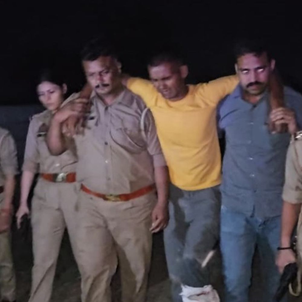 हरियाणा की महिला से रेप करने वाला आरोपी गिरफ्तार:मिशन शक्ति टीम से हुई मुठभेड़,पैर में गोली लगने से हुआ घायल