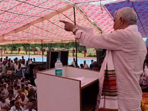 किरोड़ीलाल बोले - सारी मेहनत मैंने की, बना दिया कृषिमंत्री:दौसा में लोकार्पण कार्यक्रम में पहुंचे थे, बोले- किसी भी नेता ने इतनी लड़ाई नहीं लड़ी, जितनी मैंने लड़ी