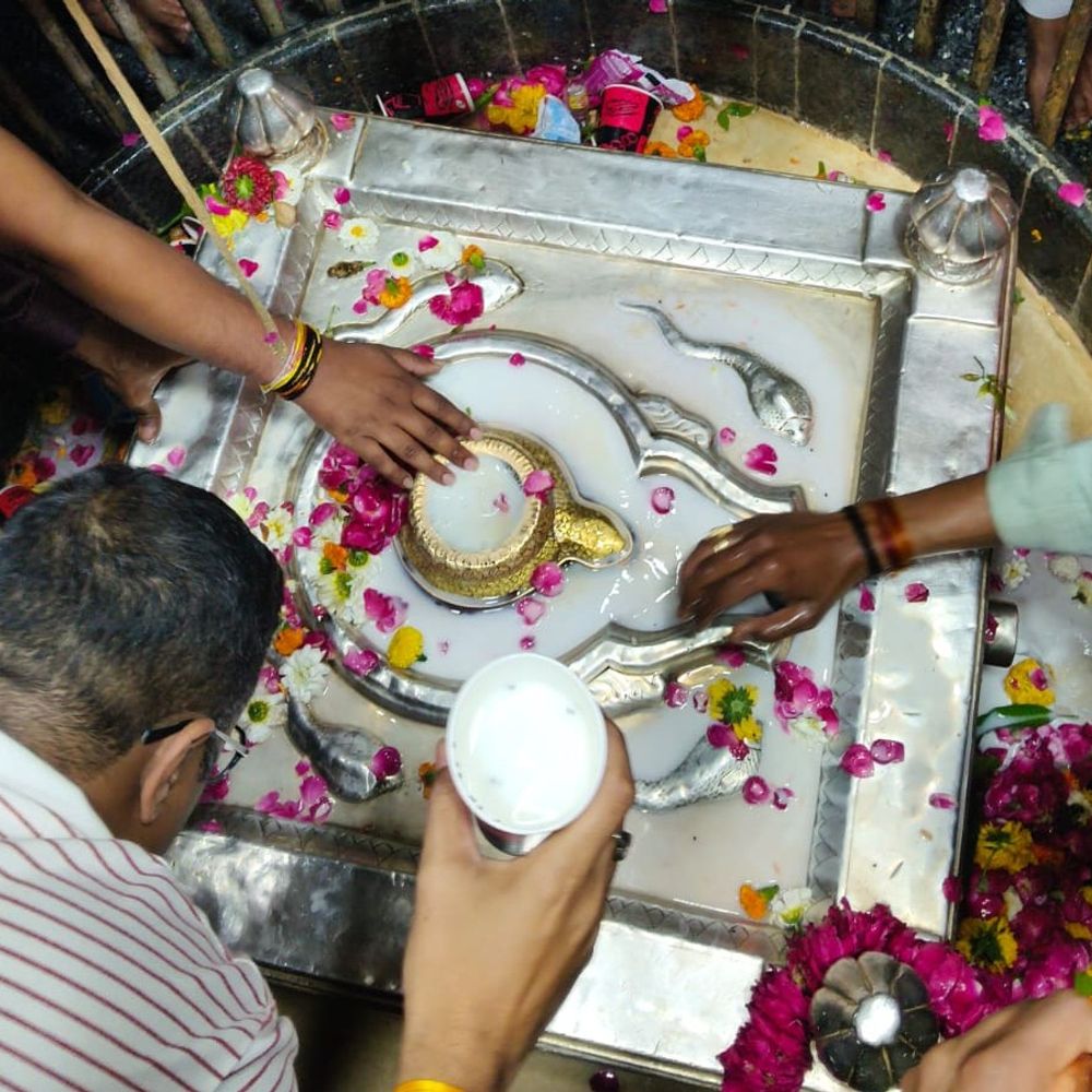 
                 जूना अखाड़ा के अंतरराष्ट्रीय प्रवक्ता महंत नारायण गिरी का जन्मोत्सव:बाबा आनंदेश्वर मंदिर में उमड़े संत, महादेव की विशेष आरती के साथ दी गई बधाई 
            