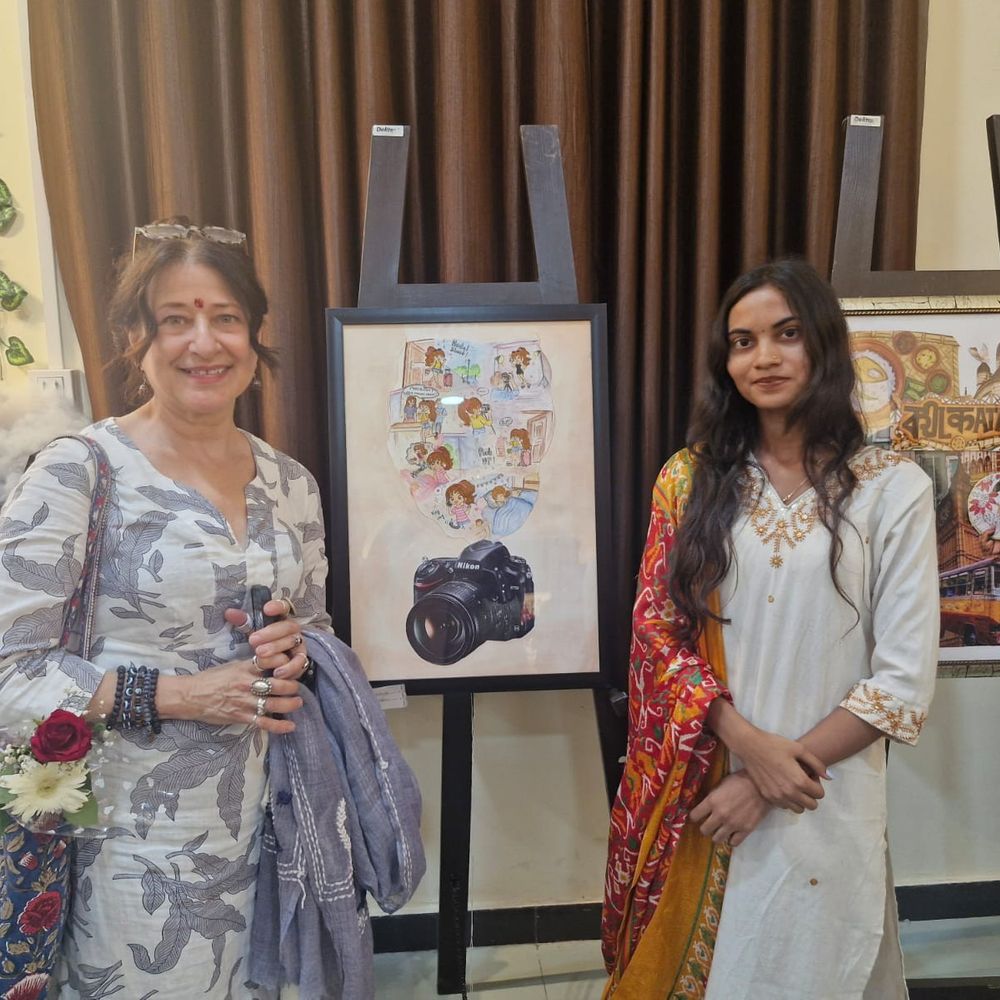 
                 CSJMU में सजी अंतरराष्ट्रीय आर्ट गैलरी:न्यूयॉर्क की आर्टिस्ट ने सिखाए पेंटिंग के गुर, कानपुर के छात्रों को अब अमेरिका में मिलेगा मौका 
            