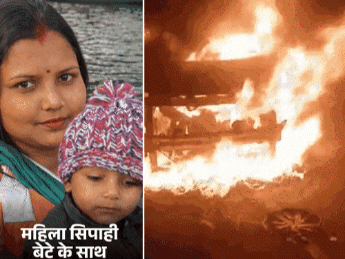 
                 महिला सिपाही पत्नी-बेटे को कार में जिंदा जलाया:नहीं मरी तो हथौड़े से सिर कूचा, रामपुर में 10 दिन बाद पति-देवर समेत 3 अरेस्ट, 2 फरार 
            