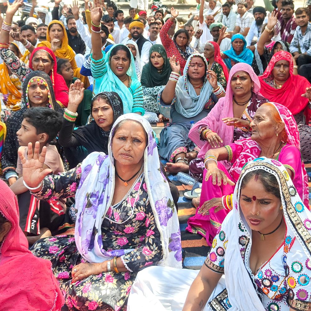 लखनऊ में गाड़ियालोहार समाज का प्रदर्शन:जाति सूची में शामिल न होने पर जताई नाराजगी , सागर बोले- पूरे प्रदेश में संख्या 4 लाख समुदाय का सम्मान नहीं