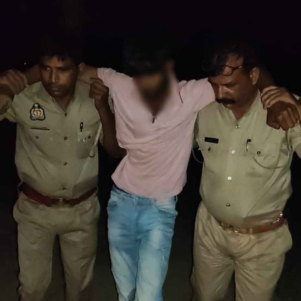 गाजीपुर में हत्या का खुलासा:मुख्य आरोपी मुठभेड़ में घायल, दाहिने पैर में लगी गोली, गिरफ्तार