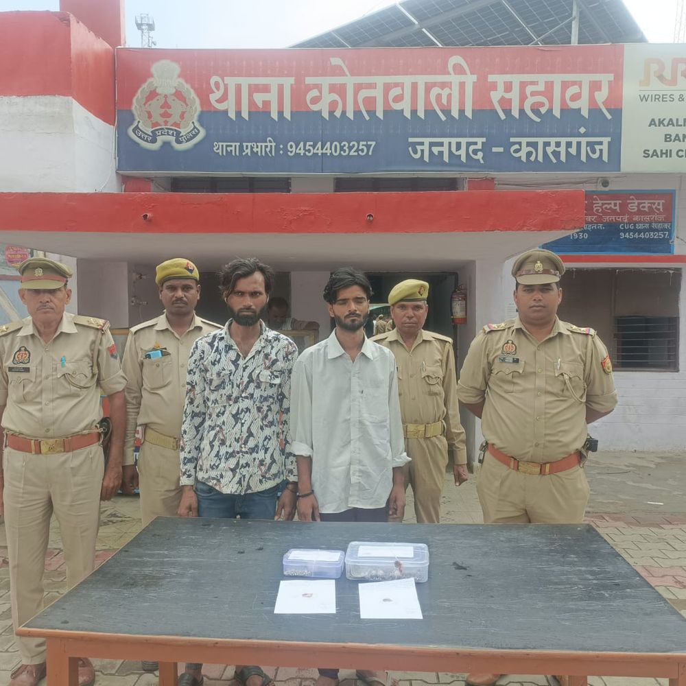 सहावर पुलिस ने चोरी के दो आरोपी पकड़े:आभूषण और 900 रुपए नकद बरामद किए, कोर्ट में पेश कर जेल भेजा