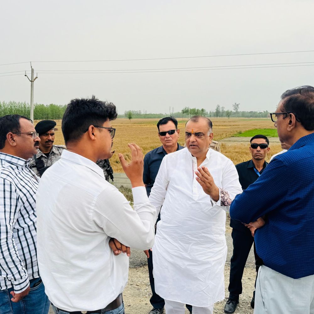 रामपुर बाईपास की सर्विस रोड 10 करोड़ से सुधरेगी:NHAI ने विधायक के साथ किया सर्वे, 15 दिन में शुरू होगा काम