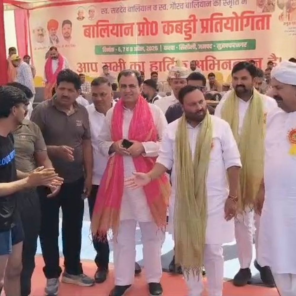 सिसौली में कबड्डी प्रतियोगिता शुरू, विजेता को 5 लाख:नरेश टिकैत, विधायक राजपाल बालियान ने किया उद्घाटन; कई टीमें शामिल