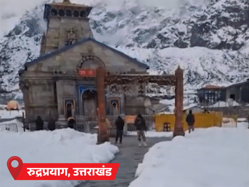 मथुरा में योगी के कार्यक्रम का टेंट आंधी में उड़ा:राजस्थान के रेगिस्तान में ओले गिरे, MP में बारिश; हिमाचल में लैंडस्लाइड से पुल नदी में गिरा