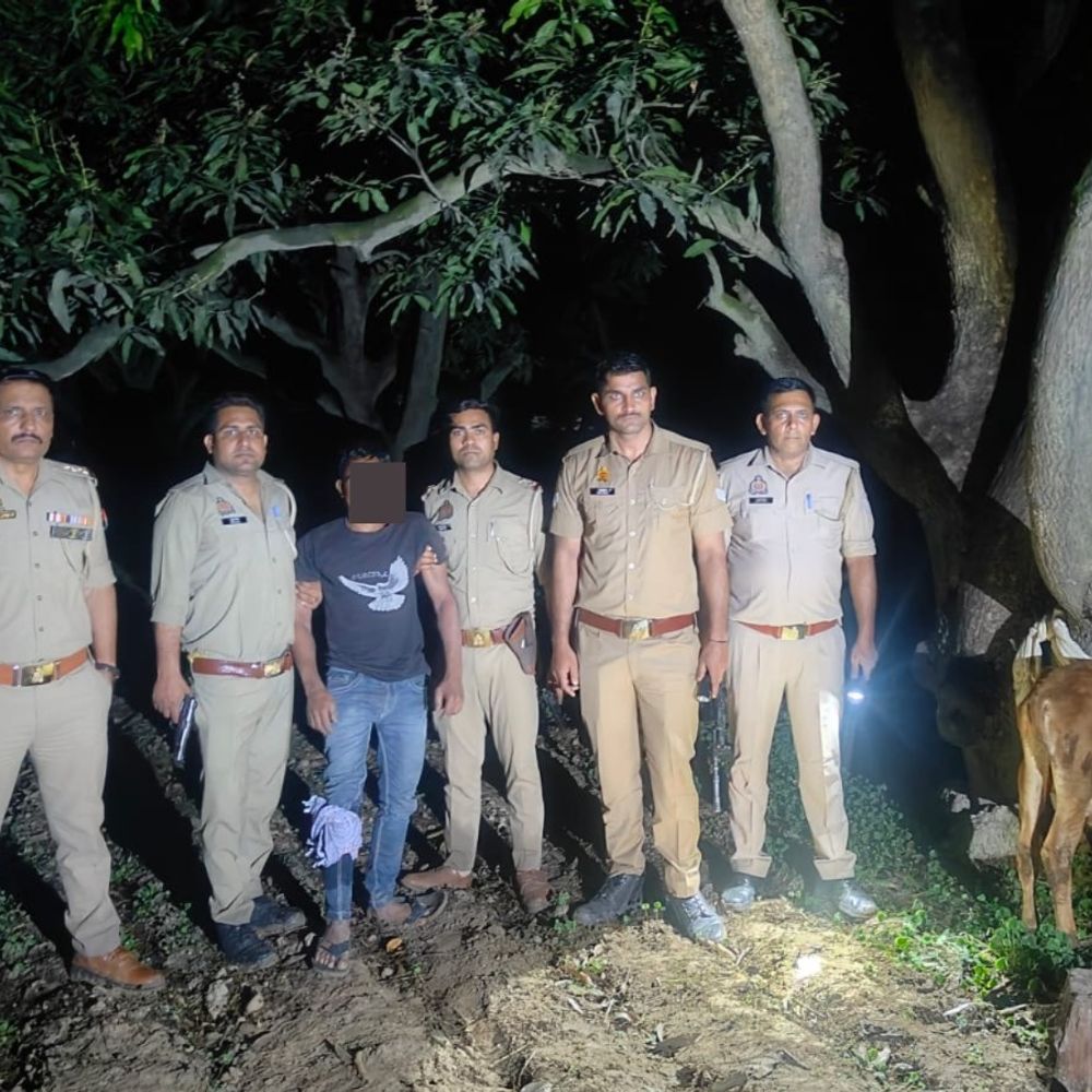 सहारनपुर में मुठभेड़ में हिस्ट्रीशीटर बदमाश गिरफ्तार:पैर में लगी गोली, अवैध हथियार बरामद; एक साथी फरार