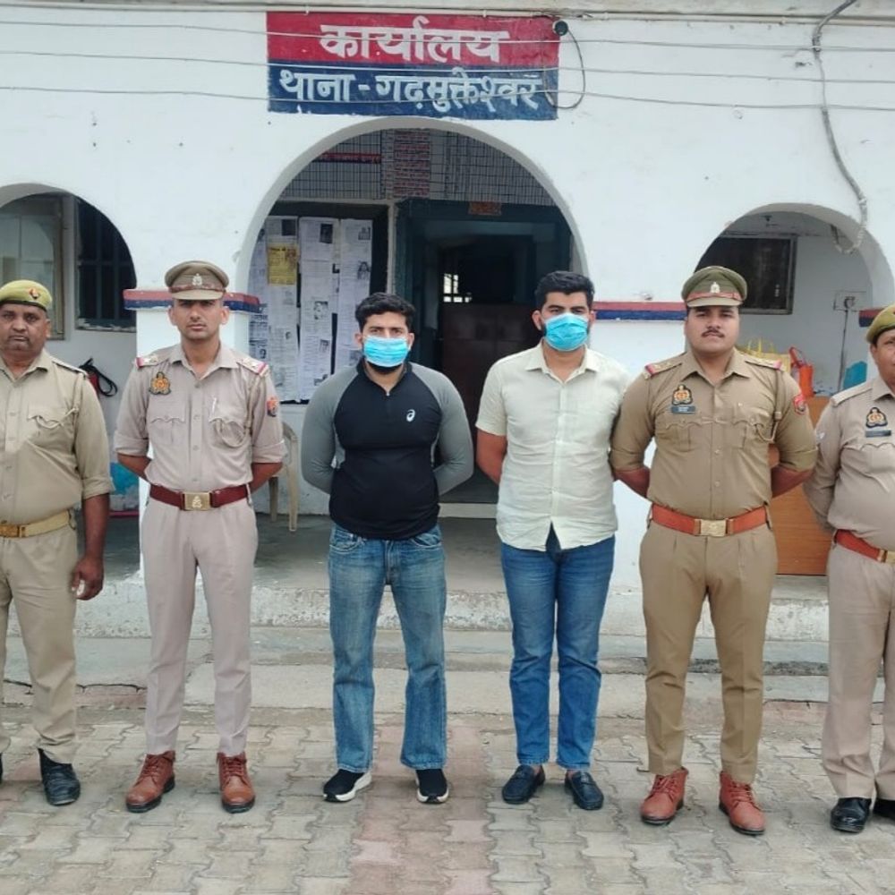 दूध कारोबारी से 5 करोड़ की रंगदारी मांगी:हापुड़ में साले ने दोस्त संग मिलकर रची साजिश, 2 आरोपी गिरफ्तार