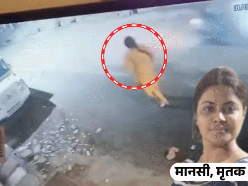 पत्नी के बाल खींचकर घसीटा गला दबाया, फिर मौत; VIDEO:आगरा में तीन महीने पहले हुई थी शादी, परिजन तख्तियां लेकर थाने पर बैठे; लिखा- न्याय दो