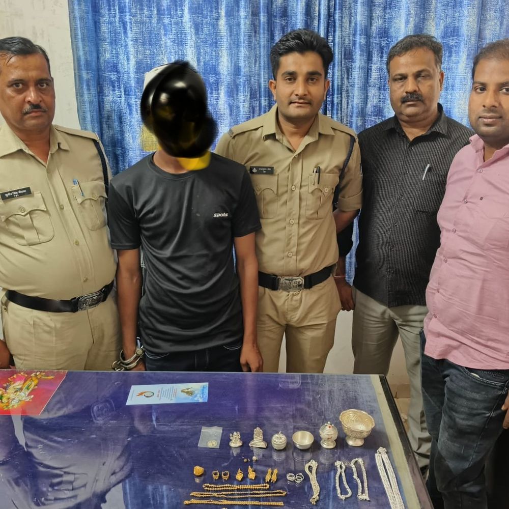 कबाड़ बीनने वाले ने की 5 लाख की चोरी:नर्मदापुरम में रैकी कर सूने मकान में घुसा; खंडवा से गिरफ्तार हुआ 19 वर्षीय शादाब
