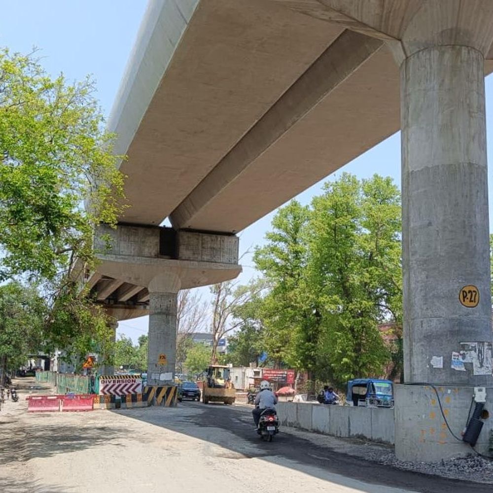 कानपुर मेट्रो कॉरिडोर-2:सीएसए से बर्रा-8 के बीच नींव का काम पूरा, अब जमीन के ऊपर पिलर्स और ट्रैक बिछाने में आएगी तेजी