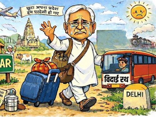 BJP ऑफिस में फाड़े गए सम्राट सरकार के पोस्टर:रोहिणी बोलीं- बनकर भीगी बिल्ली, चाचा चले गए दिल्ली; JDU नेताओं के साथ बैठक करेंगे नीतीश