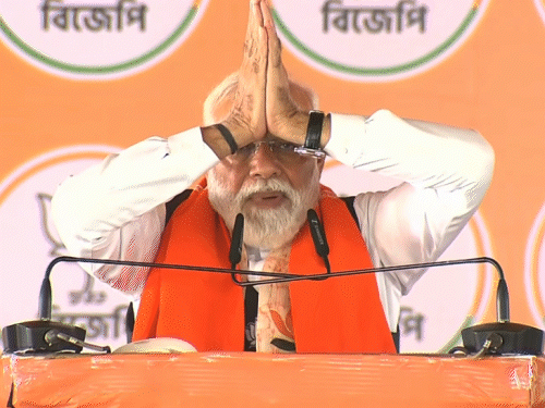 मोदी बोले- TMC राज में मां-मानुष डरे हुए:कहा- 4 मई के बाद गुंडागर्दी का हिसाब लेंगे; कांग्रेस-लेफ्ट एक थाली के चट्टे-बट्टे