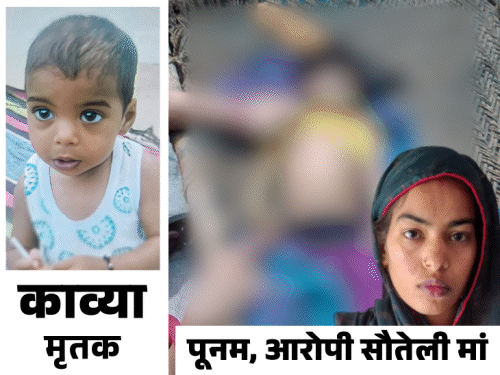 सौतेली मां ने 3 साल की बच्ची को पीटकर मारडाला:गर्दन की हड्‌डी तोड़ी, पति के पहली पत्नी से संबंध से नाराज थी