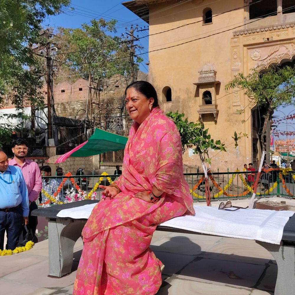 वसुंधरा राजे ने झालावाड़ को दी 2 नई पर्यटन सौगातें:गागरोन दुर्ग गैलरी और गढ़ पैलेस सेल्फी पॉइंट का किया उद्घाटन