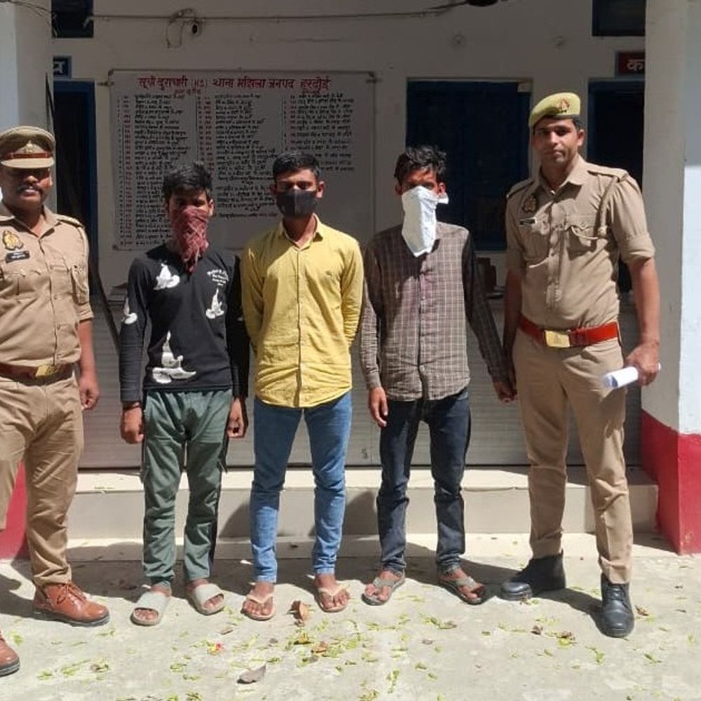 दोस्त की हत्या करने वाले तीन युवक गिरफ्तार:फुफेरी बहन से आरोपी का अफेयर था, विरोध करने पर रामगंगा में डुबोकर मारा था