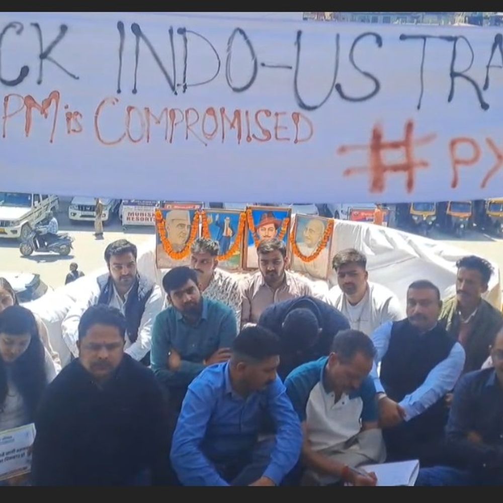 यूथ कांग्रेस का मंडी में किसान न्याय सत्याग्रह:  अमेरिका से हुए समझौते का किया विरोध, बोले- ‘प्रधानमंत्री माई-बाप नहीं, सिर्फ पांच साल के प्रतिनिधि’ – Mandi (Himachal Pradesh) News