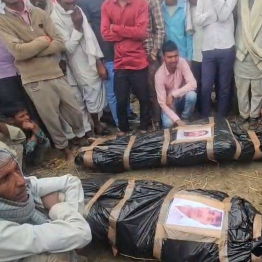 संभल पिता-पुत्र हत्याकांड, आरोपी दो सगे भाई फरार:पुलिस की पंजाब, हरियाणा, दिल्ली में दबिश, अपहरण-हत्या के 6 दिन बाद शव मिले थे