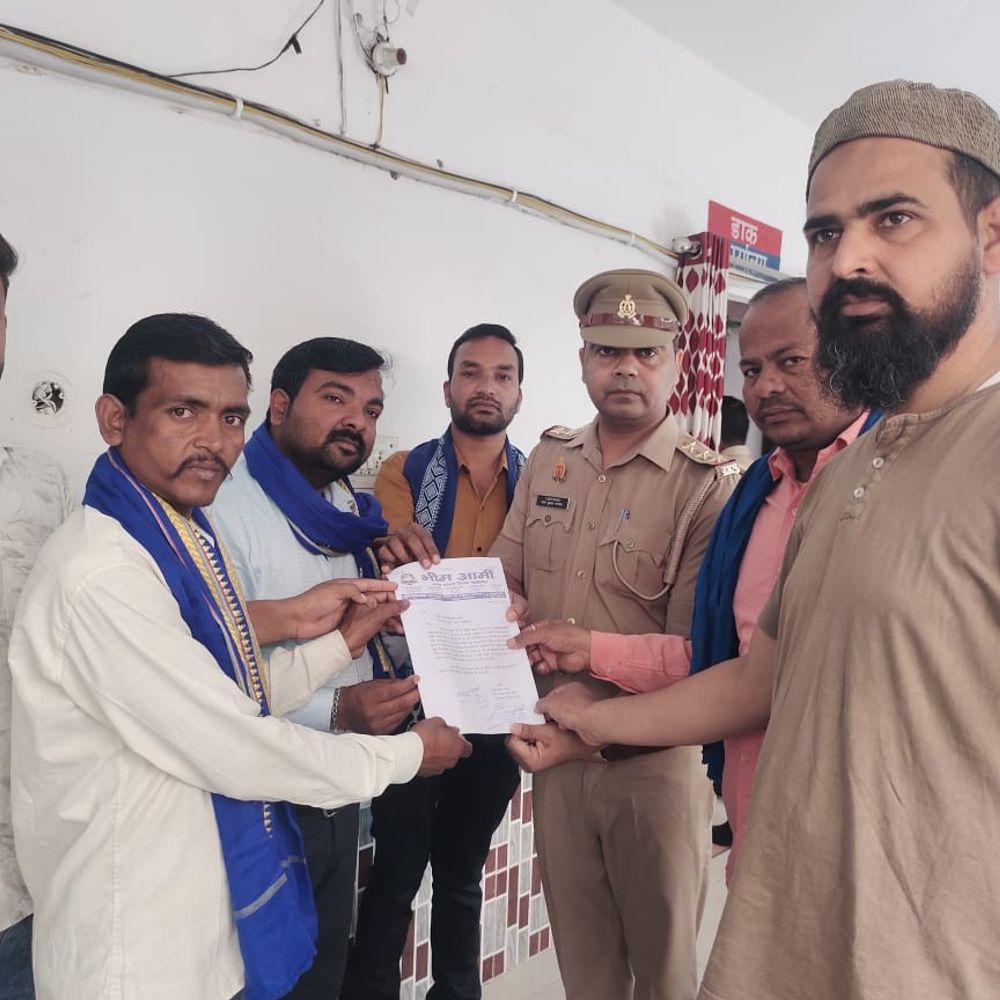 बाबा साहब की AI से बनाई आपत्तिजनक तस्वीर:पीलीभीत में भीम आर्मी ने आरोपी पर कार्रवाई की मांग की